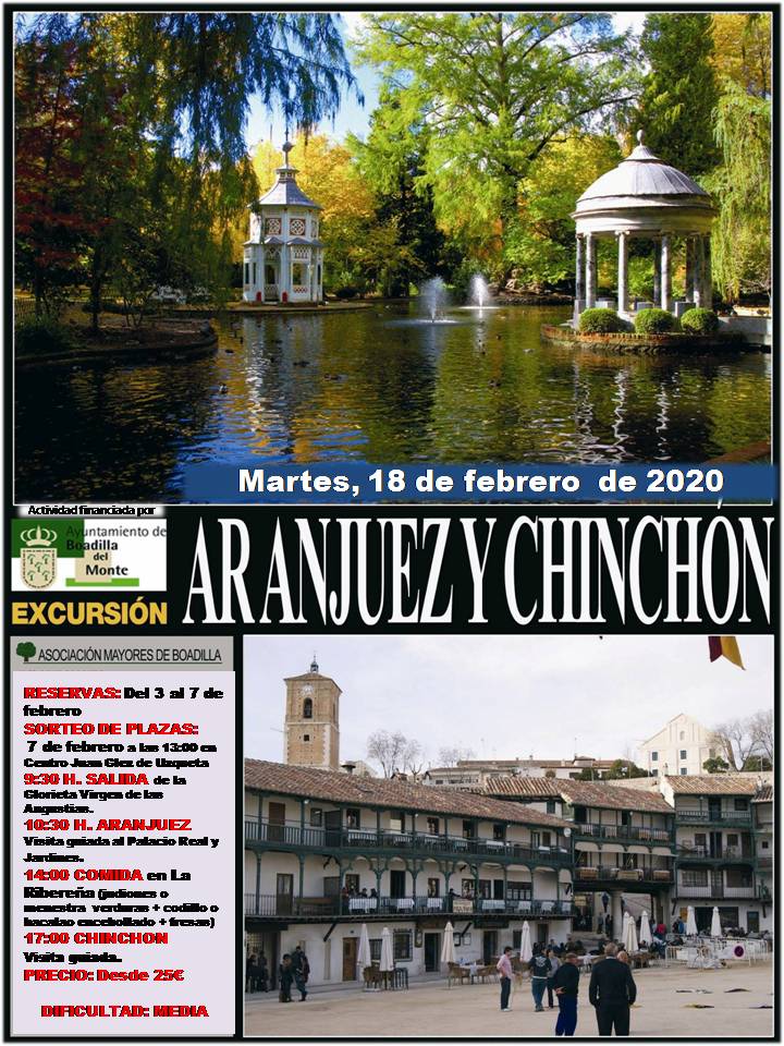 ARANJUEZ Y CHINCH�N (18 FEBRERO, 9:30 h)